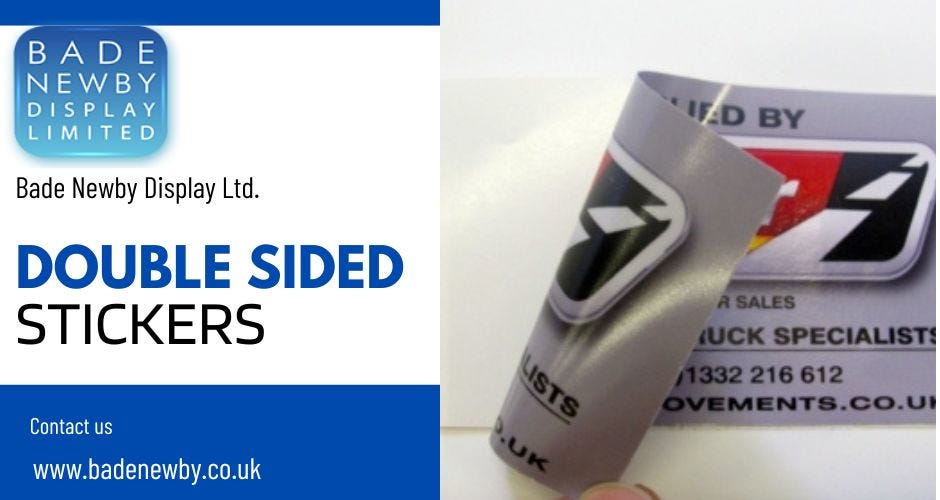Double Sided Stickers And Self – Cling Window Stickers : The Invaluable Assets For Business