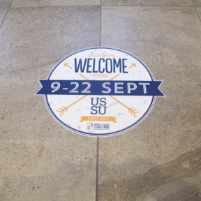 Welcome Floor sticker